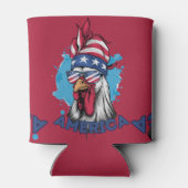 Patriottische kip in de Verenigde Staten Bandana e Blikjeskoeler (Achterkant)
