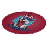 Patriottische kip in de Verenigde Staten Bandana e Snijplank (Hoek)