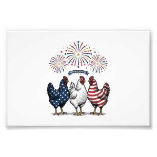 Patriottische Kip Trio Vintage Gravure Vector Af Foto Afdruk