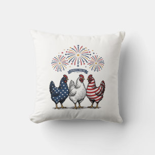 Patriottische Kip Trio Vintage Gravure Vector Af Kussen