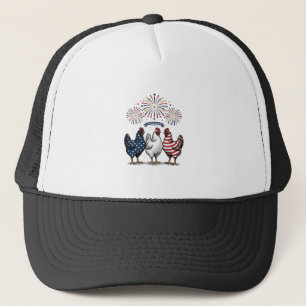Patriottische Kip Trio Vintage Gravure Vector Af Trucker Pet