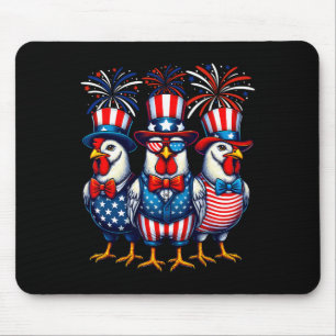 Patriottische Kip Usa Vlag Kip Liefhebber 4e Juli Muismat