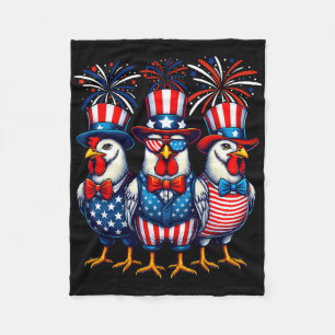 Patriottische Kip USA Vlag Kip Liefhebber 4e van J Fleece Deken