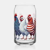 Patriottische kippen blikvorm glas (Achterkant)