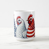 Patriottische kippen koffiemok (Center)