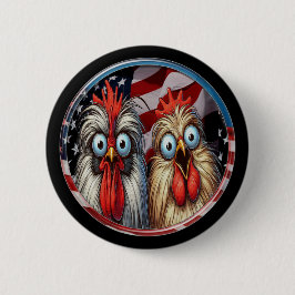 Patriottische kippen ronde button 5,7 cm