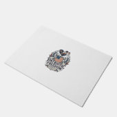 Patriottische Kippenhouder Vector Grafische T-shir Deurmat (Schuin)