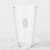 Patriottische Kippenhouder Vector Grafische T-shir Glas (Achterkant)