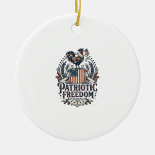 Patriottische Kippenhouder Vector Grafische T-shir Keramisch Ornament