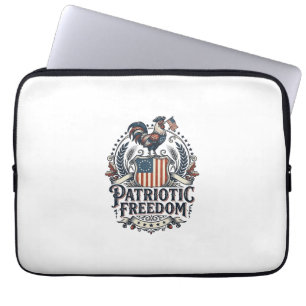 Patriottische Kippenhouder Vector Grafische T-shir Laptop Sleeve