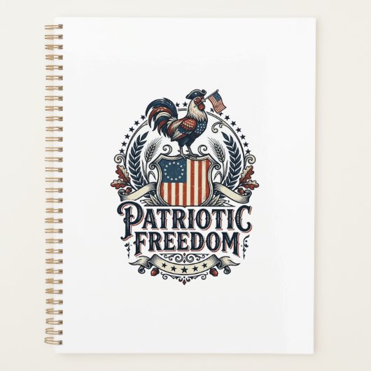 Patriottische Kippenhouder Vector Grafische T-shir Planner (Voorkant)