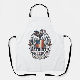Patriottische Kippenhouder Vector Grafische T-shir Schort