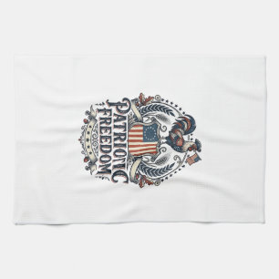 Patriottische Kippenhouder Vector Grafische T-shir Theedoek