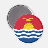 Patriottische Kiribati-vlag Magneet (Voorkant / Achterkant)