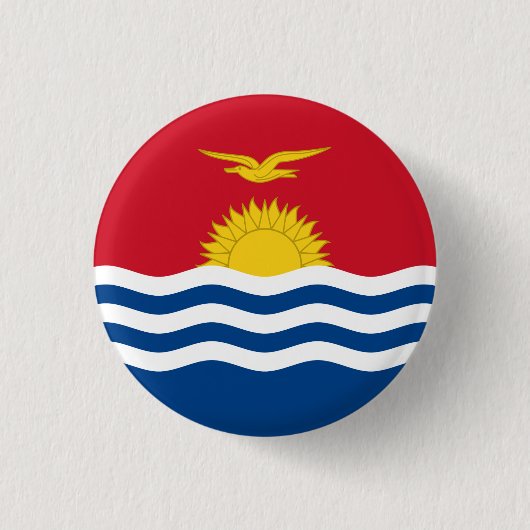 Patriottische Kiribati-vlag Ronde Button 3,2 Cm (Voorkant)