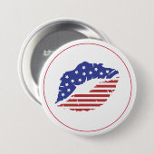 Patriottische Kiss Button Pin (Voorkant /achterkant)