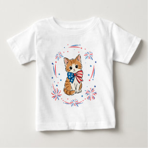 Patriottische Kitten-Vuurwerk – Rood Wit Blauwe St