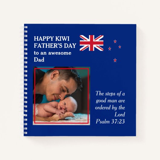 Patriottische Kiwi Eerste Vaderdag Notitieboek (Voorkant)