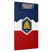 Patriottische Klembord met vlag van Utah, VS (Rechts)