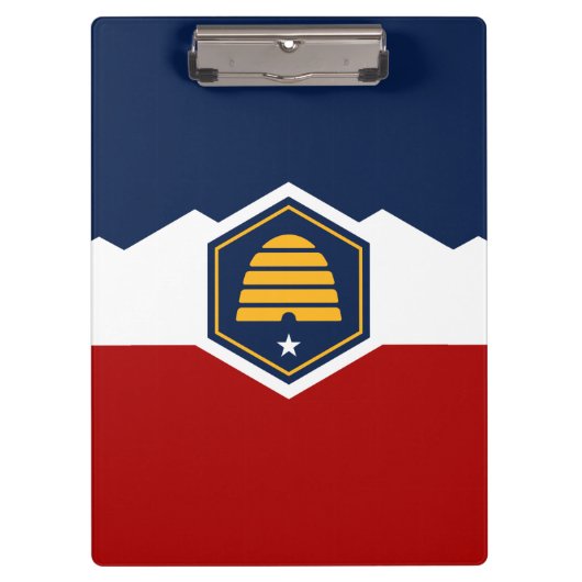 Patriottische Klembord met vlag van Utah, VS (Voorkant)