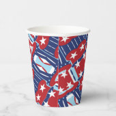 Patriottische kleuren 4 juli papieren bekers (Rechts)