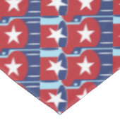 Patriottische kleuren 4 juli tafelkleed (Gekanteld)