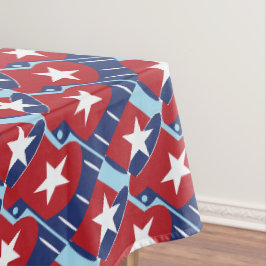 Patriottische kleuren 4 juli tafelkleed