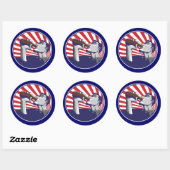 Patriottische kleuren bier drink sticker (Vel)