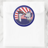 Patriottische kleuren bier drink sticker (Tas)