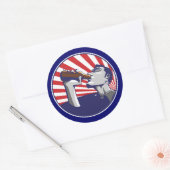 Patriottische kleuren bier drinken sticker (Envelop)