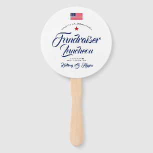 Patriottische kleuren die als politiek worden besc handwaaier