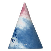 Patriottische kleurstof rode blauwblauwe partij feesthoedjes (Rechts)