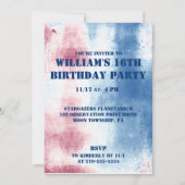 Patriottische kleurstof rood, wit en blauw kaart (Voorkant)