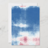 Patriottische kleurstof rood, wit en blauw kaart (Achterkant)