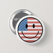 Patriottische knop ronde button 5,7 cm (Voorkant /achterkant)