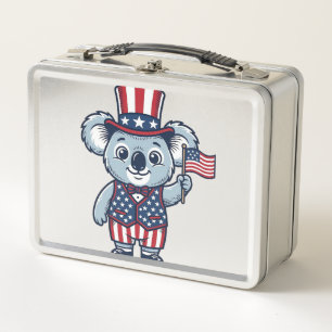 Patriottische Koala Vector Vintage T-shirt Ontwerp