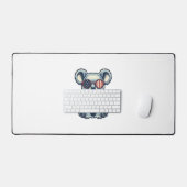 Patriottische Koala Vintage Gravure Shirt Ontwerp_ Bureaumat (Keyboard & Muis)