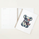 Patriottische Koala Vintage Gravure Shirt Ontwerp_ Planner (Display)