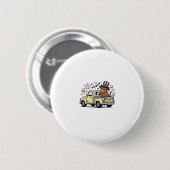Patriottische Koe 4 juli Vrachtwagen Vectorontwerp Ronde Button 5,7 Cm (Voorkant /achterkant)