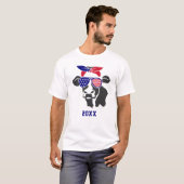 Patriottische Koeien T-shirt (Voorkant volledig)