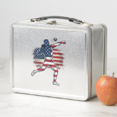 Patriottische Kogelstoter Vintage Gravure Ontwerp (In situ)