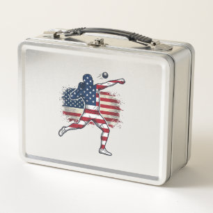 Patriottische Kogelstoter Vintage Gravure Ontwerp