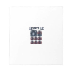 Patriottische kogelvlag grappige vintage grafische notitieblok