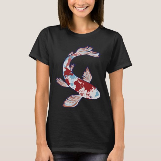 Patriottische Koi T-shirt (Voorkant)