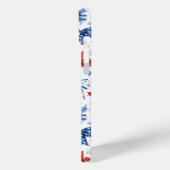 Patriottische Kokette Strikken met Monogram Case-Mate iPhone Case (Achterkant / Links)