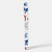 Patriottische Kokette Strikken met Monogram Case-Mate iPhone Case (Achterkant / Links)