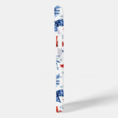 Patriottische Kokette Strikken met Monogram Case-Mate iPhone Case (Achterkant / Links)