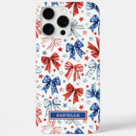 Patriottische Kokette Strikken met Monogram iPhone 16 Pro Max Hoesje