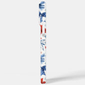 Patriottische Kokette Strikken met Monogram Case-Mate iPhone Case (Achterkant / Links)