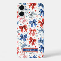 Patriottische Kokette Strikken met Monogram